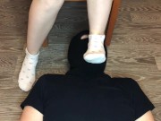 kelly_feet girl dominates guy socks worship and eating red thong 5/16
