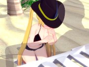 Hornet at the Beach - Azur Lane - 3D Hentai / Koikatsu 1/16
