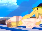 Hornet at the Beach - Azur Lane - 3D Hentai / Koikatsu 13/16