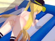 Hornet at the Beach - Azur Lane - 3D Hentai / Koikatsu 14/16