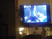 QUEENMILF SUCKS ME OFF WHILE I WATCH HER VINTAGE 90S PORN 1/16