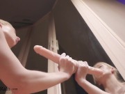 Babe Bubble Ass Sloppy Deepthroat Sex Toy at the Mirror 14/16