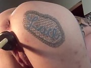 Lisa Lace gets pounded by a fucking machine, till she cums and almost break 12/16