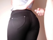 CUM ON A BIG ASS in jeans - 4K 14/16