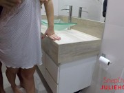 RAPIDINHA NO BANHEIRO COM GOZADA NA BUNDA DA RABUDA BRASILEIRA parte 2 8/16