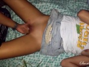 Meeting with two men on the road, they give me a cock and fill me with milk 9/16