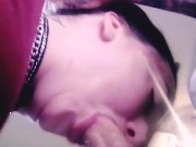 Mrs.wicked gives a slobbering DEEPTHROAT blowjob for CLOSE UP FACIAL 5/16