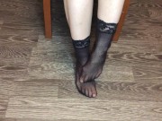 kelly_feet girl show new fishnets foot fetish pov nylon stockings 6/16