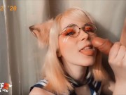 Сладкая Лисичка Сосет Хуй Соседа И Глотает Сперму - Косплей 2/16