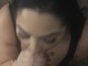 Pretty girl giving sloppy top cum ending 4/16
