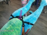 Fucking a dinosaur who is wearing a strap on: Weird Seattle Ganja Goddess furry yiff reptile dino 13/16