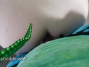 Fucking a dinosaur who is wearing a strap on: Weird Seattle Ganja Goddess furry yiff reptile dino 3/16