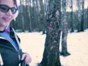 Public nudity Blowjob - Huge cum load on a walk in the Park 16/16