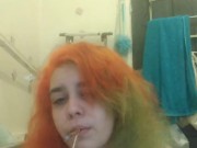 Smoking fetish Bee smoked in the tub 2 6/16