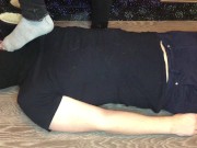 teen girl trampling boy in uggs and gray socks domination & femdom fetish 16/16