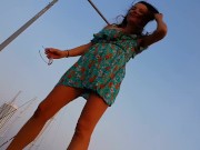 NO PANTIES at YACHT CLUB during evening walk 11/16