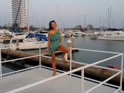 NO PANTIES at YACHT CLUB during evening walk 15/16