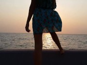 NO PANTIES at YACHT CLUB during evening walk 3/16