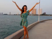 NO PANTIES at YACHT CLUB during evening walk 8/16