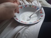 Доение сисек.Брызги молока. .Лактация 2/16