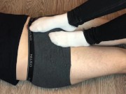 teen white socks socksjob underpants, socks footjob foot fetish feet 16/16