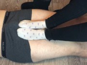 teen shoejob with uggs and stinky white socks footjob mistress underpants 12/16