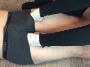 teen shoejob with uggs and stinky white socks footjob mistress underpants 14/16