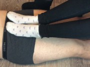 teen shoejob with uggs and stinky white socks footjob mistress underpants 15/16