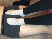 teen shoejob with uggs and stinky white socks footjob mistress underpants 8/16