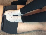 teen shoejob with uggs and stinky white socks footjob mistress underpants 9/16