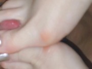 Sexy foot worship under covers 15/16