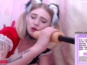 hard facefuck by fuckmachine really sloppy bj drooling cherry_acid 2/16