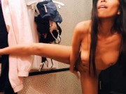 Public Flashing and Fucking Myself in the Fitting Room 15/16
