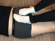 kelly_feet sweaty white socks compilation teen sockjob socks mistress 16/16