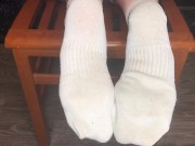 kelly_feet sweaty white socks compilation teen sockjob socks mistress 7/16