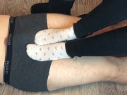 kelly_feet sweaty white socks compilation teen sockjob socks mistress 9/16