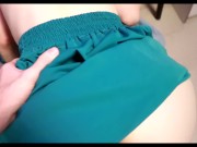 Fucking my sweet roommate in sexy skirt POV creampie 16/16