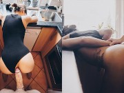 hot babe run out of milk for her espresso | NAUGHTY CORNER