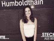 What a HORNY TEEN! Alessandra Amore rides my dick in public! Berlin Banger 1/16