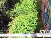 What a HORNY TEEN! Alessandra Amore rides my dick in public! Berlin Banger 14/16