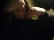 BBW gives greedy teen car BJ oustide shopping mall-wants 2nd bj right away! 2/16