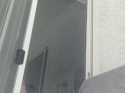 In public horny teen shows off her pussy and rides dildo till she cums 11/16