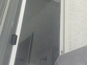 In public horny teen shows off her pussy and rides dildo till she cums 14/16