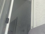 In public horny teen shows off her pussy and rides dildo till she cums 8/16