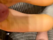 Paja con los hermosos pies de mi novia - Culo perfecto y pies suaves 13/16