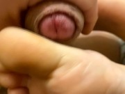 Paja con los hermosos pies de mi novia - Culo perfecto y pies suaves 5/16