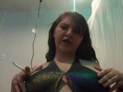 Femdom makes U Worship giant tits covered in oil, tittyFucked, spit on JOI 2/16