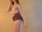 Dance & strip to nude. (Shakira  -  Gordita)  6/16