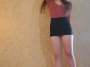 Dance and strip to nude.  Skirt & bodysuit(Pillowtalk by Zayn) 6/16