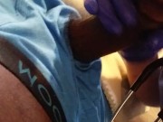 Sexy Nurse With Latex Gloves Gives Blow Job To Patient No COVID-19 5/16